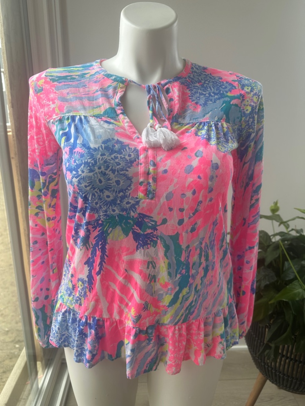 Lilly Pulitzer Daisy Knit Top in Rainbow Soleii size small